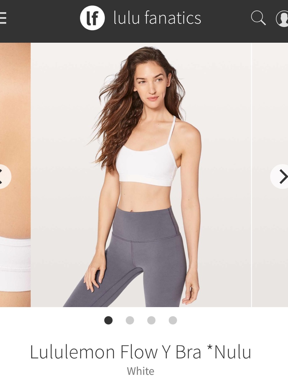 Lululemon Flow Y Bra *Nulu Size 4